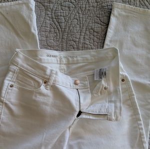 Old Navy Curvy Profile White Jeans